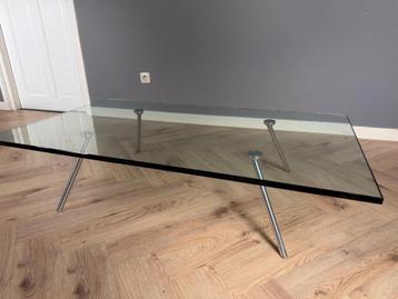 Beek Maupertuus Glazen Salontafel 130x75x30 beschikbaar voor biedingen