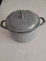 Grijsgewolkte /  grijzewolkjes pan 16 cm, Ophalen of Verzenden, Gebruikt, Kookpan of Snelkookpan