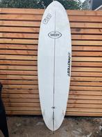 Surfboard Retro Egg 7’2” met Tas, Leash, Watersport en Boten, Golfsurfen, Ophalen, Gebruikt, Longboard, Met koord
