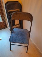 Klapstoelen verkoop ze alleen samen 4stuks voor €75, Huis en Inrichting, Stoelen, Ophalen, Overige materialen, Overige kleuren