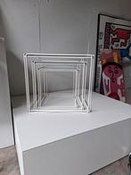 Vintage tafel Isocele Max Sauze design retro, Ophalen, Minder dan 55 cm, Gebruikt, Rechthoekig