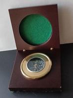 Kompas in houten doos., Ophalen of Verzenden, Zo goed als nieuw, Gps of Kompas
