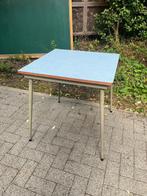 Tubax tafels | gekleurde formica in vierkant 70*70 (30 stks), Gebruikt, Vierkant, Vier personen, Industrial