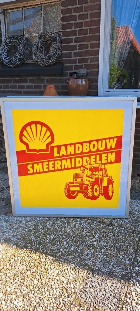 Orgineel Shell olie reclame lichtbak lamp lichtreclame bord, Verzamelen, Merken en Reclamevoorwerpen, Zo goed als nieuw, Lichtbak of (neon) lamp