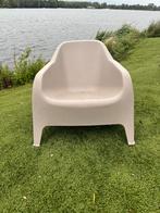 Grijze Buitenstoel - Comfortabel & Stijlvol, Huis en Inrichting, Stoelen, Ophalen, Kunststof, Gebruikt, Eén