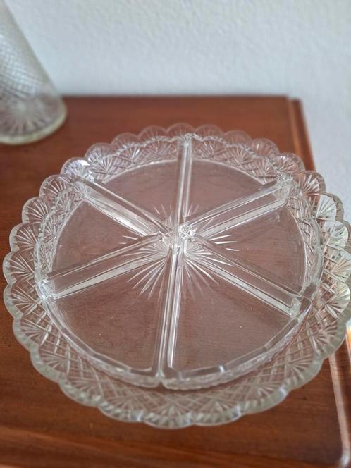 Antieke Kristallen Snackschaal, Antiek en Kunst, Antiek | Glas en Kristal, Ophalen