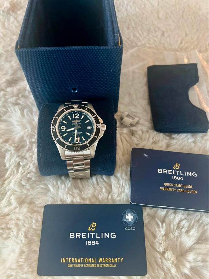 Breitling Superocean Automatic 42, Sieraden, Tassen en Uiterlijk, Horloges | Heren, Zo goed als nieuw, Polshorloge, Breitling