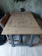 Bartafel valencia met barkrukken, Ophalen, Gebruikt, 100 tot 150 cm, 50 tot 100 cm