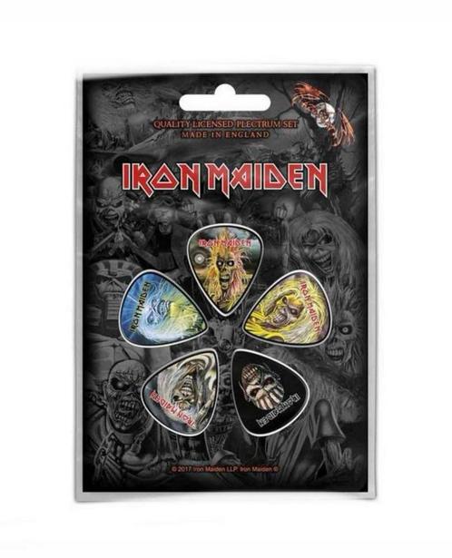 Iron Maiden, Plectrum-pakket, The Faces of Eddie, metal', Verzamelen, Muziek, Artiesten en Beroemdheden, Nieuw, Gebruiksvoorwerp