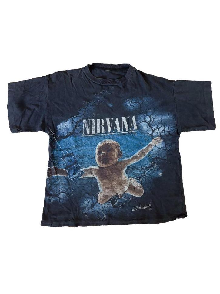 Nirvana vintage t-shirt (Empire), Kleding | Heren, T-shirts, Gedragen, Maat 46 (S) of kleiner, Zwart, Ophalen of Verzenden