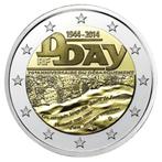 2 euro Frankrijk “70 Jaar D-Day ’’ UNC 2014, Verzenden, Frankrijk, 2 euro, Losse munt