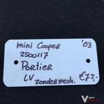 Mini Cooper 2003    Portier Linksvoor Zwart  ( zonder raamme