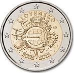 Slowakije 2 euro 10 Jaar Euro UNC in munthouder, Ophalen of Verzenden, Slowakije, 2 euro, Losse munt
