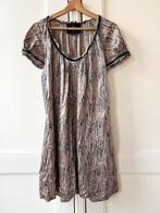 Bruuns Bazaar jurkje 100% zijde taupe, maat 38, Kleding | Dames, Maat 38/40 (M), Bruin, Ophalen of Verzenden, Zo goed als nieuw