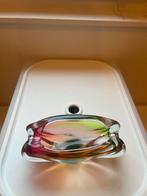 Antieke Glazen Asbak Kleurrijk Design Glas & Kristal Object, Antiek en Kunst, Antiek | Glas en Kristal, Ophalen of Verzenden
