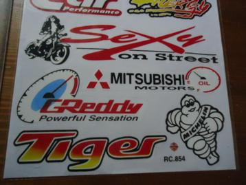 sticker VEL NIEUW Sponsor race michelin rally autosport moto beschikbaar voor biedingen
