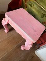 Roze houten tafeltje, Ophalen, Minder dan 45 cm, Minder dan 55 cm, Gebruikt
