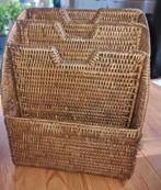 Rattan rieten lectuur mand, Ophalen of Verzenden, Gebruikt