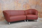 NIEUWbeklede rode leren Leolux Pupilla design hoekbank, 250 tot 300 cm, Leolux, Leolux, 125 tot 150 cm