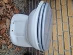Vintage vlakspoel toilet 2x, Doe-het-zelf en Verbouw, Sanitair, Ophalen, Gebruikt, Toilet