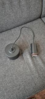 Lamp snoer plafondlamp zwart metaal, Ophalen of Verzenden, Gebruikt, Metaal, Modern