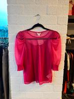 Monki mesh top glitter blouse maat S roze, Kleding | Dames, Ophalen of Verzenden, Zo goed als nieuw, Monki, Roze