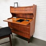 Vintage Deens design Secretaire Kaptafel Bureau Ladenkast, Vintage Deens design, T, Ophalen of Verzenden, Zo goed als nieuw