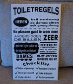 Tekstbord Regels Toilet Nieuw !!!, Huis en Inrichting, Woonaccessoires | Tekstborden en Spreuken, Ophalen, Nieuw