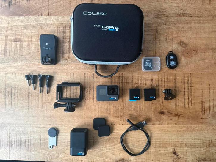 GoPro Hero 6 Black edition + accessoires, Audio, Tv en Foto, Actiecamera's, Zo goed als nieuw, GoPro, Ophalen of Verzenden