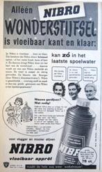 7 vintage advertenties reclames stijfsel 60-62 Nibro Souplex, Ophalen of Verzenden, Gebruikt, Overige typen