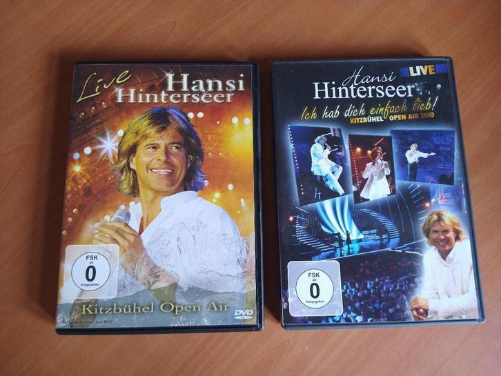 2 DVD's Hansi Hinterseer, Cd's en Dvd's, Dvd's | Muziek en Concerten, Zo goed als nieuw, Alle leeftijden, Ophalen of Verzenden