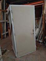 Kozijn met hechthouten deur 40 mm, Doe-het-zelf en Verbouw, 215 cm of meer, Ophalen of Verzenden, Hout, Buitendeur