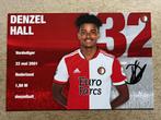 Feyenoord spelerskaart Hall met handtekening, Ophalen of Verzenden, Zo goed als nieuw, Feyenoord, Spelerskaart