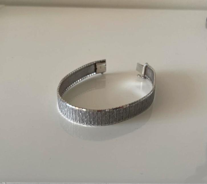 Zilveren armband, jaren 1960, Sieraden, Tassen en Uiterlijk, Armbanden, Gebruikt, Zilver, Zilver, Ophalen of Verzenden