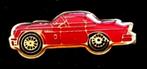 Corvette pin- rood epoxy, Verzenden, Nieuw, Transport, Speldje of Pin