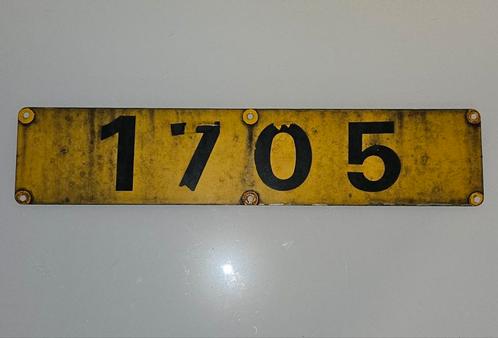 Nummerplaat Eloc ns serie 1700, Verzamelen, Spoorwegen en Tramwegen, Zo goed als nieuw, Trein, Overige typen, Ophalen of Verzenden