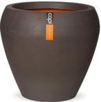Capi Europe Plantenbak Capi Tutch Vaas taps rond  BRUIN, Kunststof, Minder dan 60 cm, Rond, Nieuw