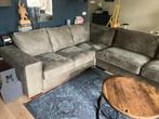 Fraaie Urban Sofa hoekbank in dark grey eco leder, Huis en Inrichting, Banken | Complete zithoeken, Ophalen, Zo goed als nieuw