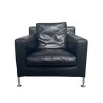 BB Italia fauteuil lounge chair jaren 80 90 design leer, Ophalen, 75 tot 100 cm, Gebruikt, Vintage design