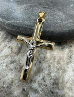 Prachtige 14k gouden kruishanger, Ophalen of Verzenden, Zo goed als nieuw, Goud