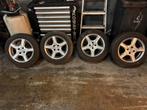 Set velgen met banden 4x100 15 inch et 38, Ophalen of Verzenden