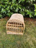 Rieten reismand XL voor grote kat, 2 katten of kleine hond, Dieren en Toebehoren, Kattenmanden, Ophalen of Verzenden, Zo goed als nieuw