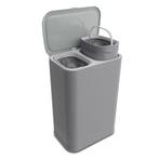 Bodo - Wasmand Duosplit - Wasmand Met Deksel - 90L - 56x41x, Verzenden, Overige typen, Nieuw, Info@bo-do.nl
