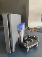 Playstation 4 Slim 1TB + 2 Controllers + games, Spelcomputers en Games, Spelcomputers | Sony PlayStation 4, Ophalen, Met games