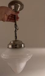 Hanglamp- art deco/ vintage, Huis en Inrichting, Lampen | Hanglampen, Ophalen, Gebruikt, Glas, Minder dan 50 cm