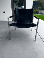 Martin Visser SZ02 leren stoel, Huis en Inrichting, Stoelen, Gebruikt, Zwart, Leer, Ophalen of Verzenden