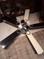Grote plafond ventilator met 4 lampen, Ophalen, Zo goed als nieuw, Plafondventilator