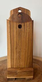 Suar-houten snijplanken SET Van 3 (model B)+ snijplankhouder, Ophalen of Verzenden