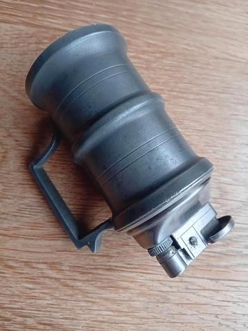 Aansteker tin asbak lepeltje vijzel mini koffertje  beschikbaar voor biedingen