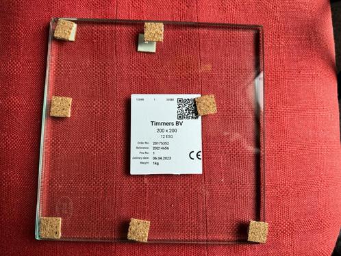Gehard helder glas  (3 stuks), Doe-het-zelf en Verbouw, Glas en Ramen, Nieuw, Glasplaat, Minder dan 80 cm, Minder dan 80 cm, Veiligheidsglas